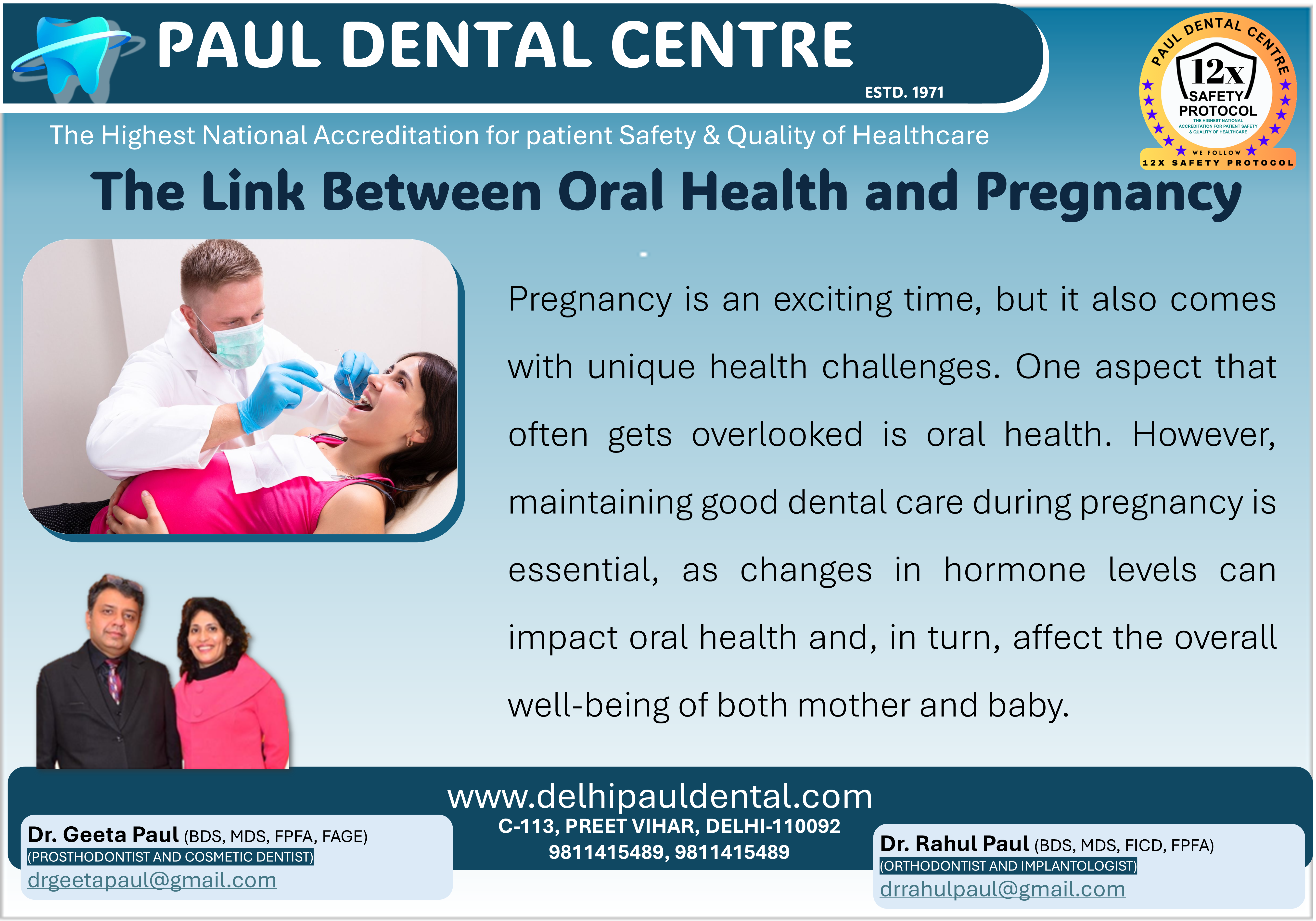 Oral Health and Pregnancy – Paul Dental Center